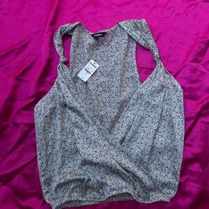 Brand new Express top with waterfall neckline super pretty